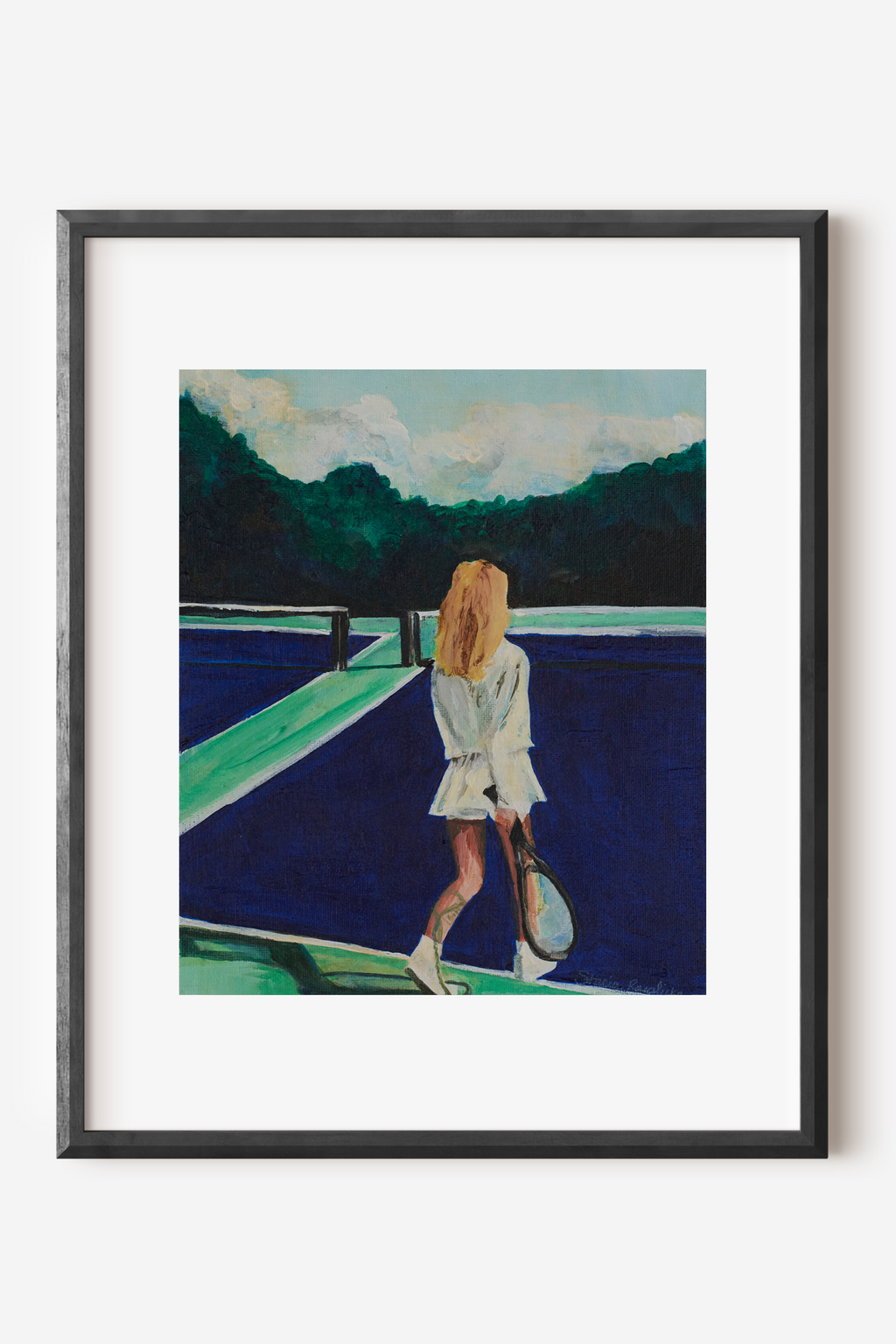 Tennis in the Afternoon Print